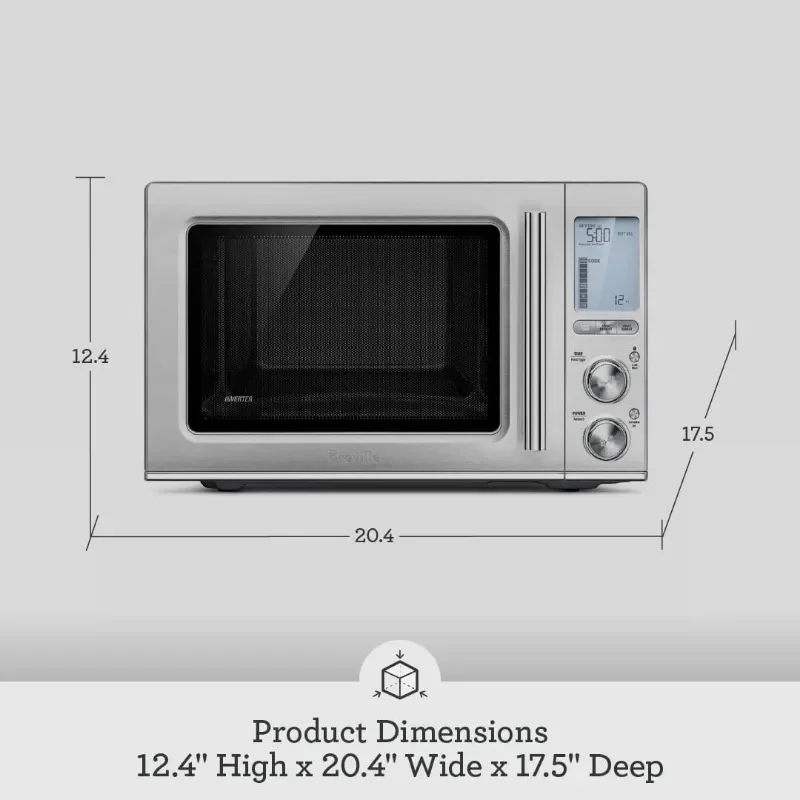 Breville Countertop Smooth Wave Microwave, Brushed Stainless Steel, BMO850BSS 6