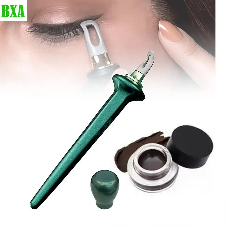 Silicone Eyeliner Guide Tool Hyper Easy No Skip Eye Makeup Styling Drawing Guide Gel Reusable Eyebrow Eyeshadow Brush Tool