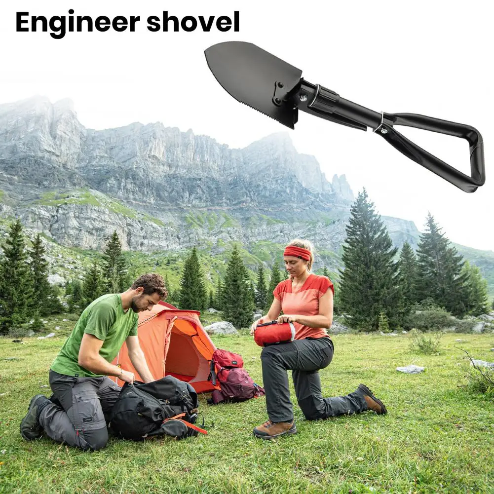 

Экстренная Лопата для кемпинга, прочная многофункциональная Военная Складная лопата компактного размера, портативная Лопата для кемпинга, для походов