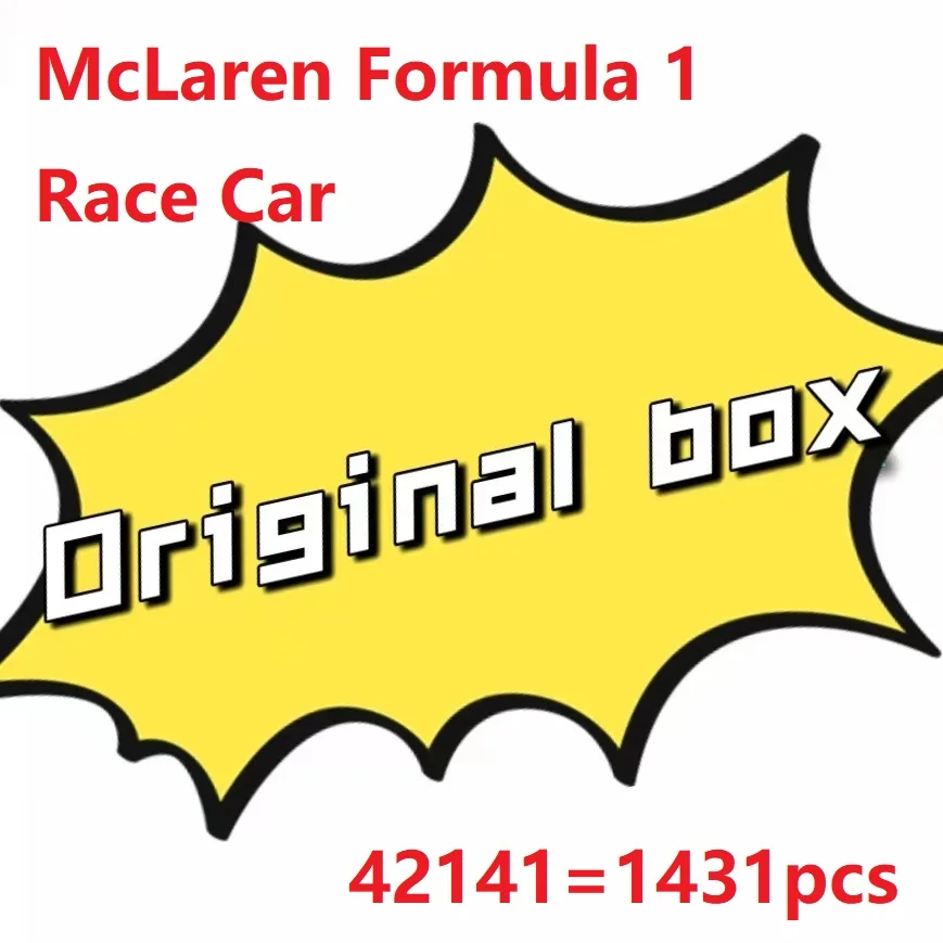 

NEW Tech Compatible 42141 McLarens Formula 1 Supercar Race Car Model Buiding Blocks City Vehicle Bricks Kits Toys For Kids Gifts