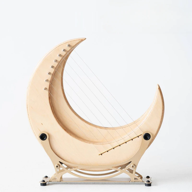 Portable Harp 15-string 10-string Lyre Chinese Musical Stringed Instruments for Beginner