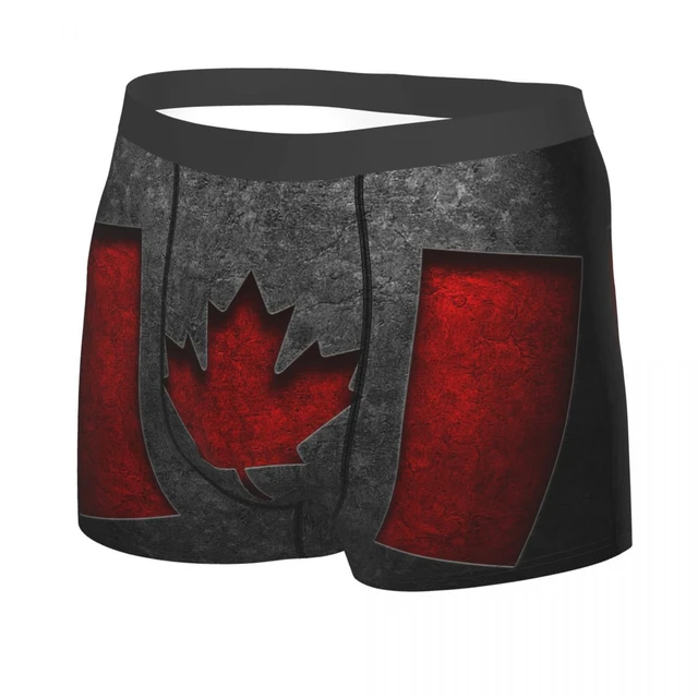 Personalizado Canadá Bandeira Underwear Homens Esticar Texturizado Canadian  Flag Boxer Briefs - AliExpress