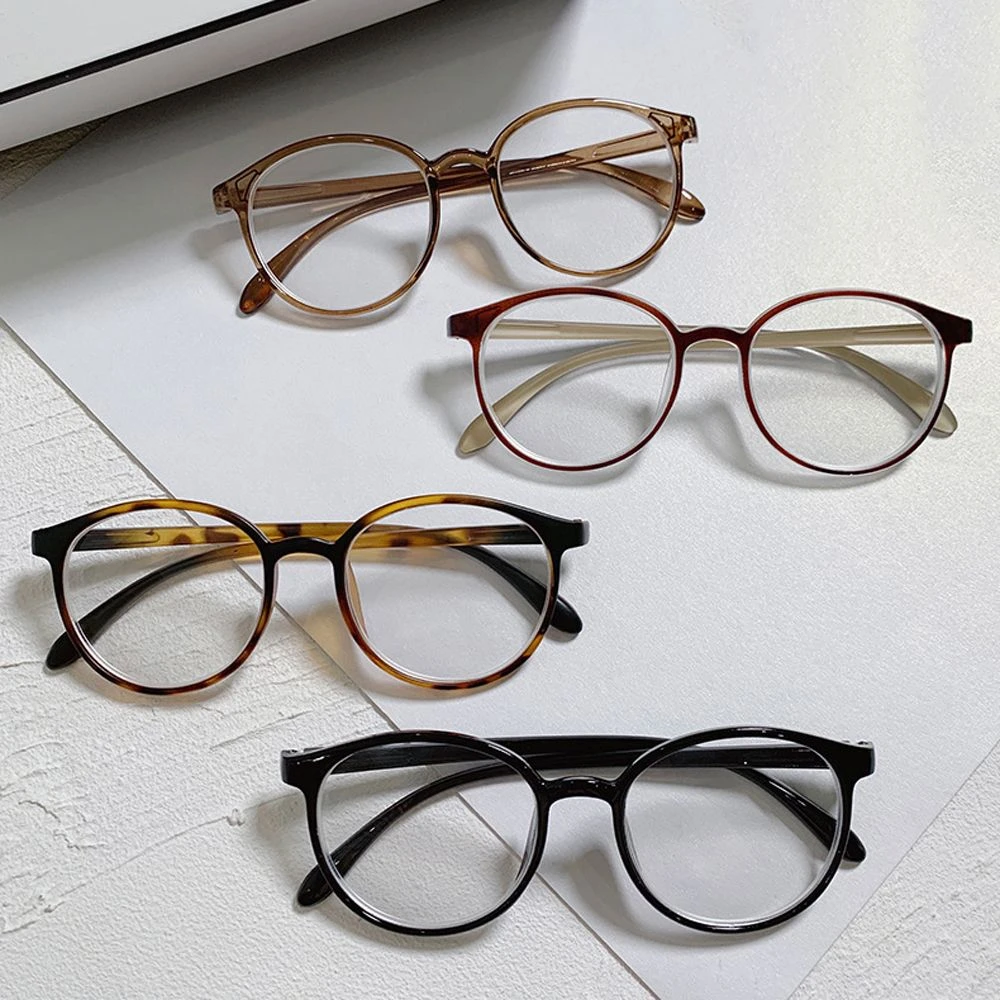 para miopía para y mujer, lentes para el cuidado de la visión, gafas para miopía con redonda| | - AliExpress