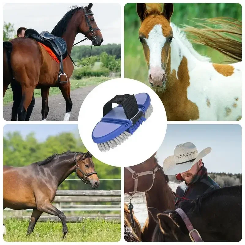 Horse Brush For Grooming Horse Care Tool Horse Hair Brush Flexible And Bendable Brush Horse Cleaning Brush Horse Grooming 5