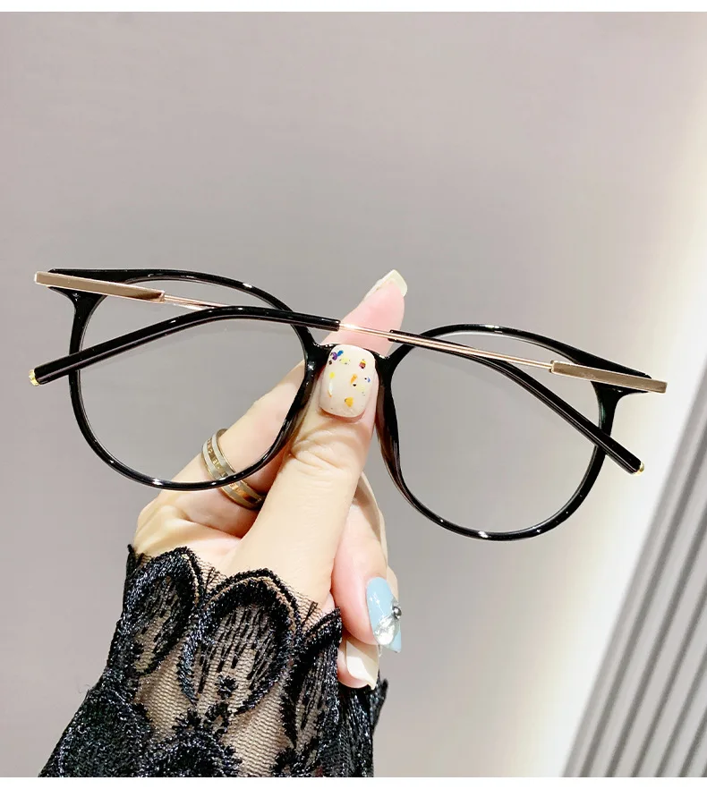 Fotoempfindliche, farbwechselnde Anti-Blaulicht-Myopie-Brille sind trendig, stilvoll, einfarbig, Retro und vielseitig.6052 – Detail 8