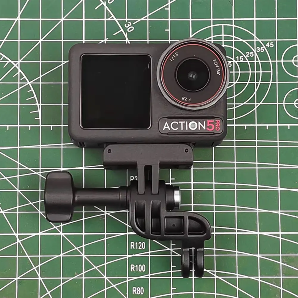 Kit support objectif pour caméra action, idéal pour GoPro, DJI, Insta360, en action lors d'une prise de vue.