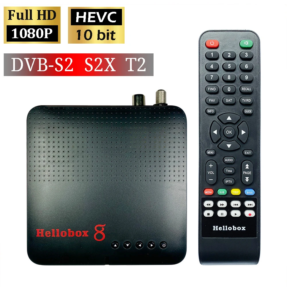 Hellobox 8 New Version Satellite Receiver Dvb-t2 Dvbs2 Combo Tv Box ...