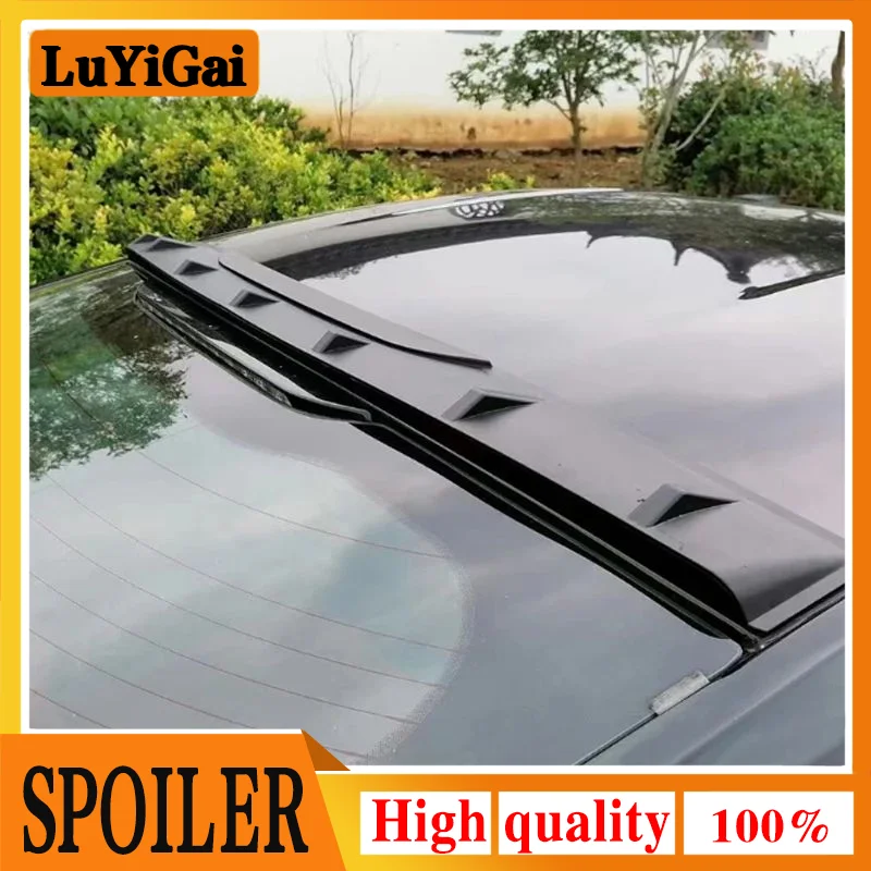 

For Ford Mustang spoiler 2015-2017 ABS Plastic Material Unpainted Color Rear Roof Spoiler Wing Trunk Lip Boot Cover Car Styling