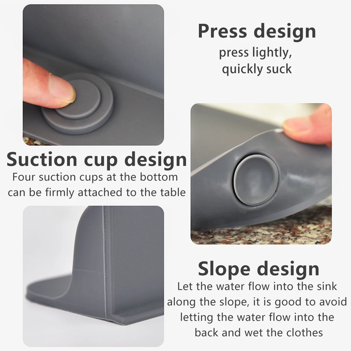Kitchen Splash Guard Silicone Sink Splatter Guard Suction Cup Reusable Dish Washing Baffle Board Wash Basin kitchen splash guard,kitchen splatter screen