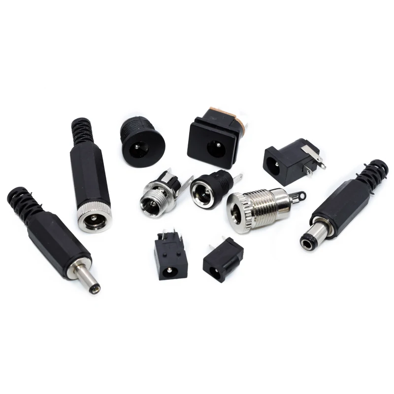 10PcsDCConnectors55x21mm35x13mmDCPowerPlugMaleFemaleJack