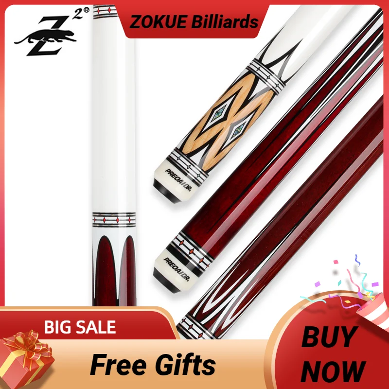 PREOAIDR 3 Cushion Cues Carom Cue 11.8mm Canadian Maple Wood Uniloc