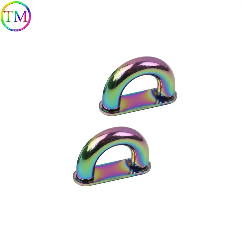 Rainbow 10mm 13 20 25mm Metal Screws Hanger Hooks Connector Anchor Arch Bridge Buckle Bag Side Clip Clasp For Handbag Hardware