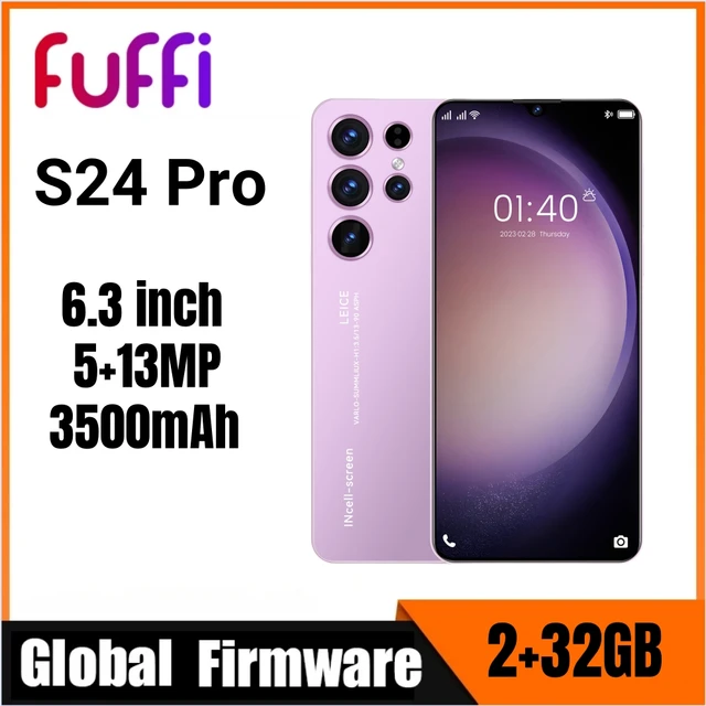 FUFFI-S24 Pro,Smartphone Android,6.3 inch,2GB RAM,32GB ROM,3500mAh,Mobile phones,5+13MP Camera,Google Play Store,Cell phone 1