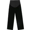 Maternity Pants For Pregnant Women Loose-fit Bell Bottoms Spring Autumn Thin Style High-waisted Trousers Maternity Clothes 5