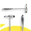 1Pc Neurological Diagnostic Hammer Muscle Hammer Stretch Response Zinc Alloy Multi-functional Percussion Hammer Health 1