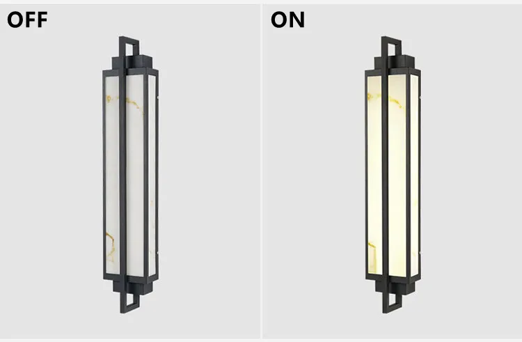 Description Picture 2 of itemOutdoor Lmitated Marble LED Wall Light AC85~265V Stainless Steel Porch Lamp Waterproof IP65 For Courtyard Street Sconce Lighting