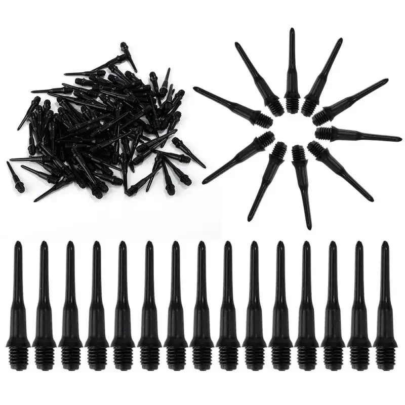 Flechette Pointe Plastique Aiguille De Fléchette, 100 Pièces 2BA Rainure En Nylon Durable Pointe Jeux De Flechettes Electronique