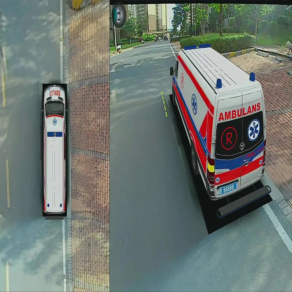 360 Panoramic Seamless 3D Imaging System for Special Vehicle 360 Seamless Surround View Digital Video Recorder(3D+1080P)
