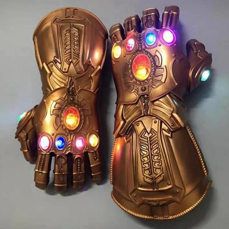 Stamp je vlees mals met de Thanos Infinity handschoen