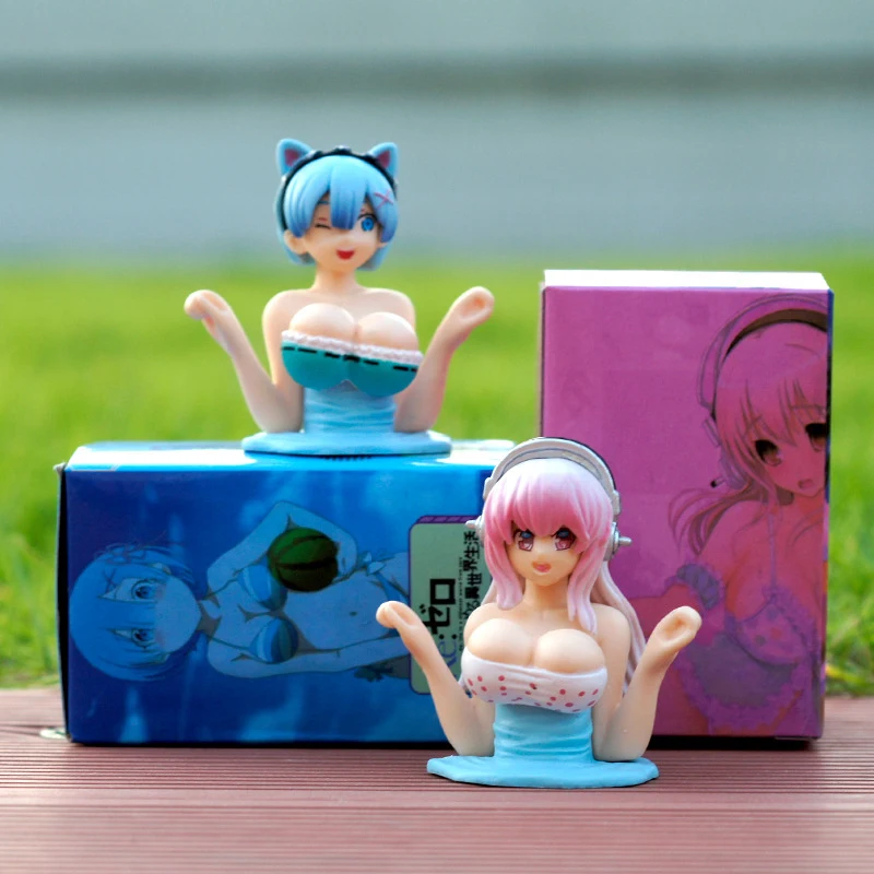 Shaking Chest Girls Car Dashboard Decorations Sexy Cute Dolls Plump Shape