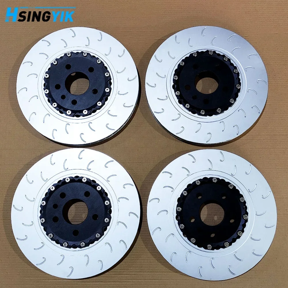 Hsingyik High Performance Design Aluminum Hat 2 Piece Brake Rotors Disc for Audi S6 S7 RSQ8 RS7 SQ7 Brake Rotors