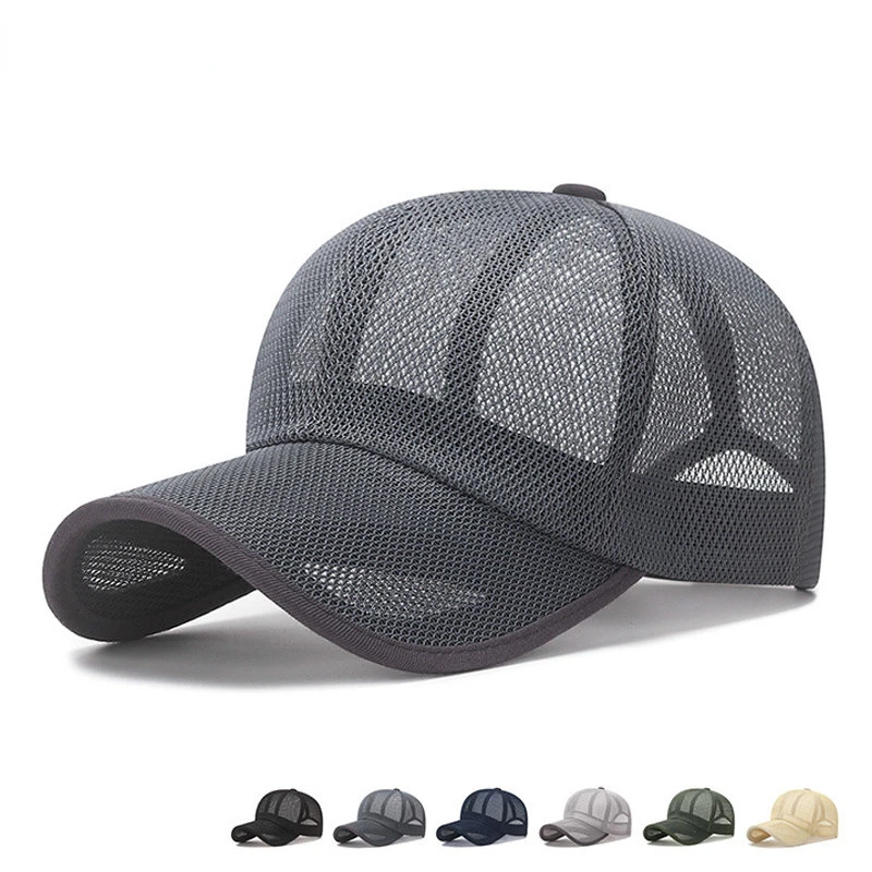 

Summer Full Mesh Big Size Baseball Cap Lady Oversize Sport Snapback Hat Men Trucker Caps 56-60CM Gorras Hombre Drop Shipping