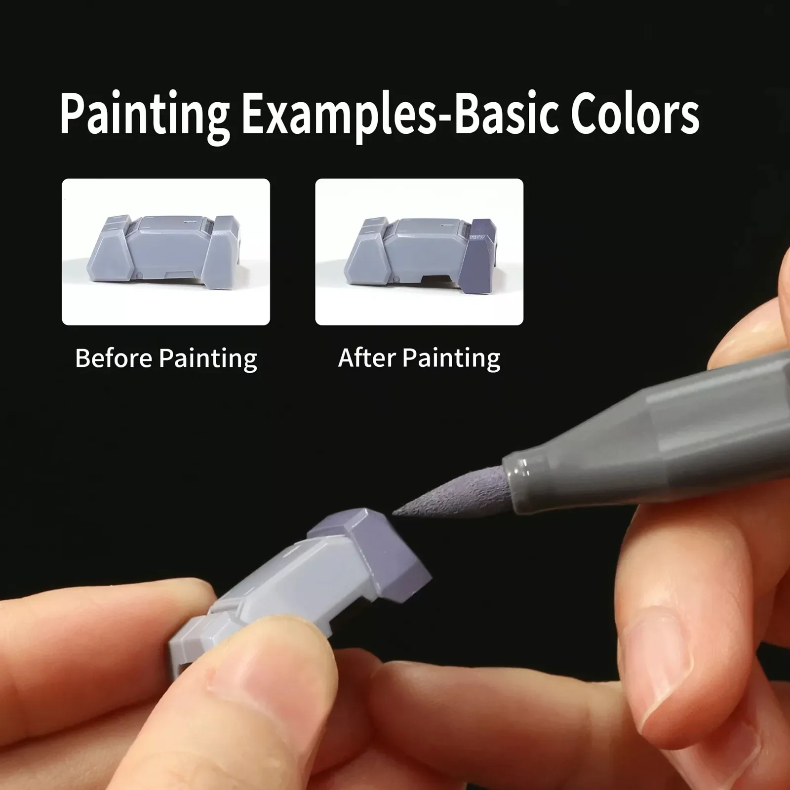 Soft Head Marker DSPIAE Environment-friendly Water-based Up To Base Color Metal Color Marker