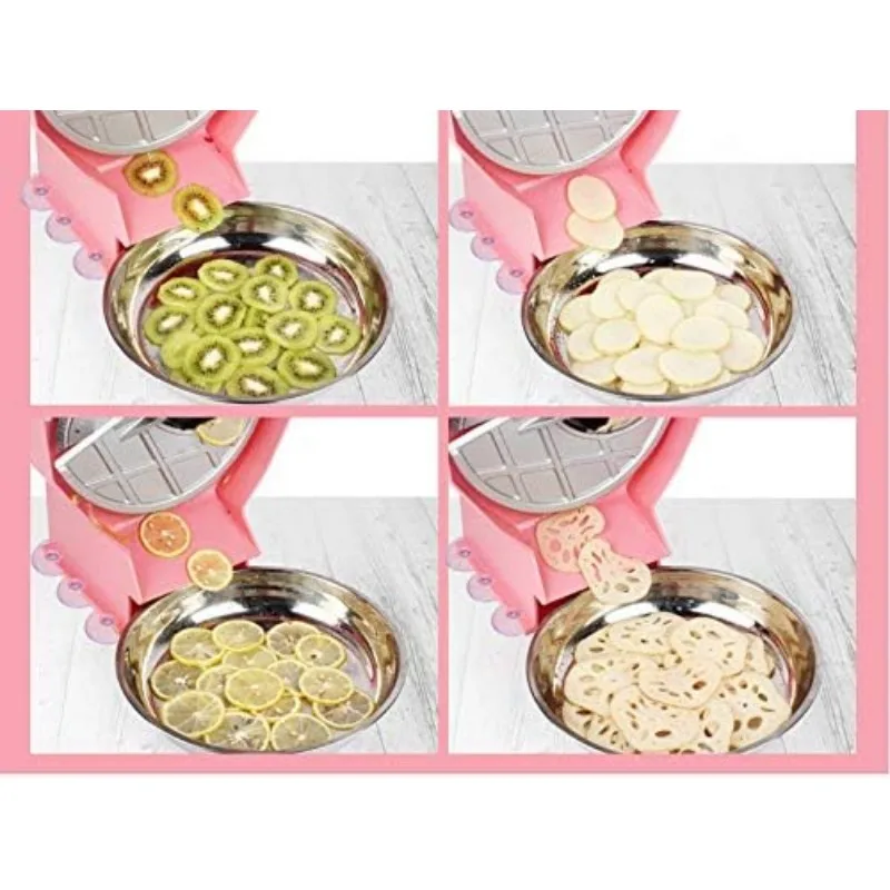 Commercial Vegetable Slicer Potato Onion Slicer 0-0.5''Thickness Adjustable Manual Fruit Cutter Cabbage Shredder