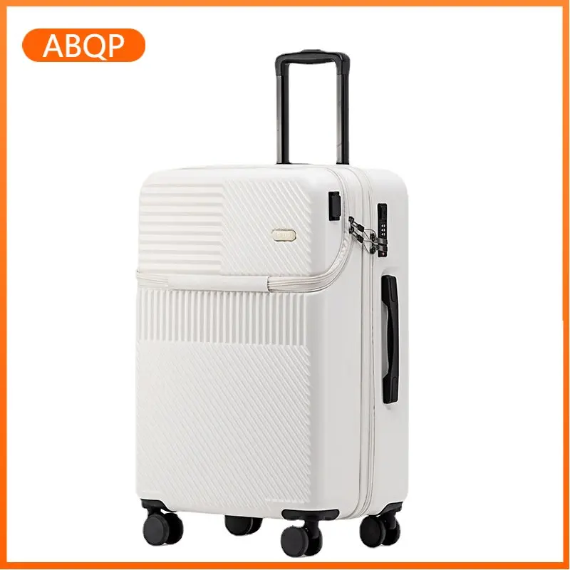 20 inch front opening carry on luggage universal wheel business