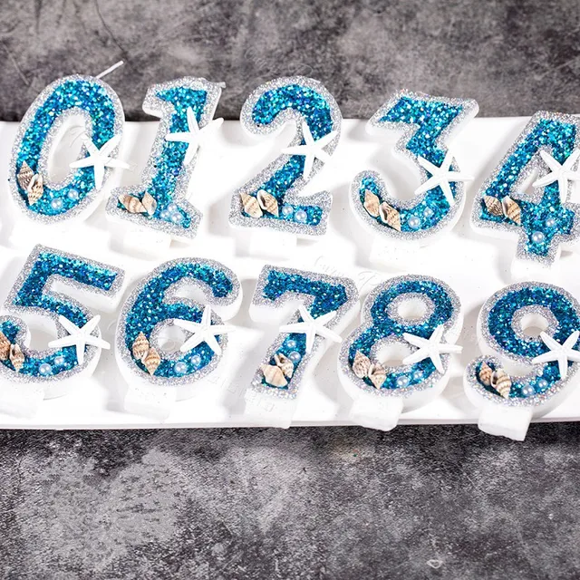 0-9 numero torta candela Cupcake Topper decorazione forniture numero di compleanno candela per ragazza ragazzi strumenti per la decorazione di torte per bambini 4