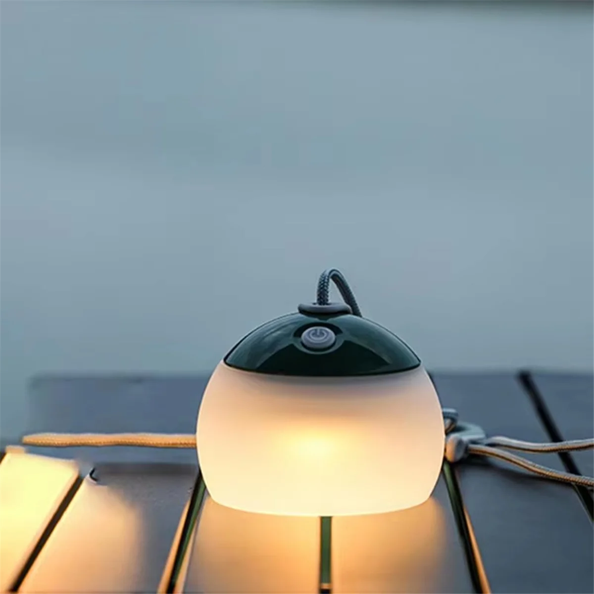 BAAU Rechargeable LED Camping Lantern with Hook-4 Mode Adjustable Outdoor Tent Light for Fishing, Camping, and More B
