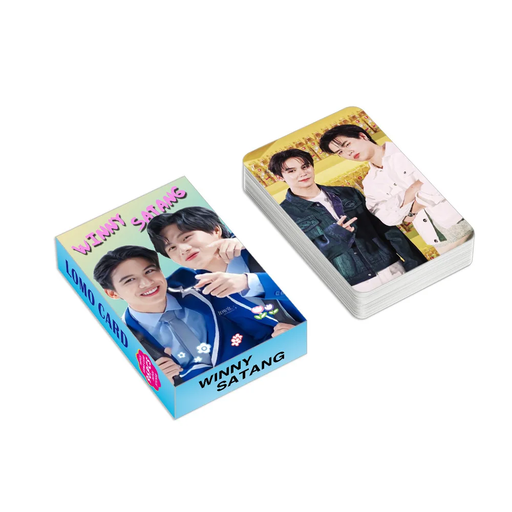 태국 스타 WinnySatang 레이저 로모 카드, Winny & Satang 스타 피규어, HD 포토카드 스티커, 팬 컬렉션 선물, 96 개/세트