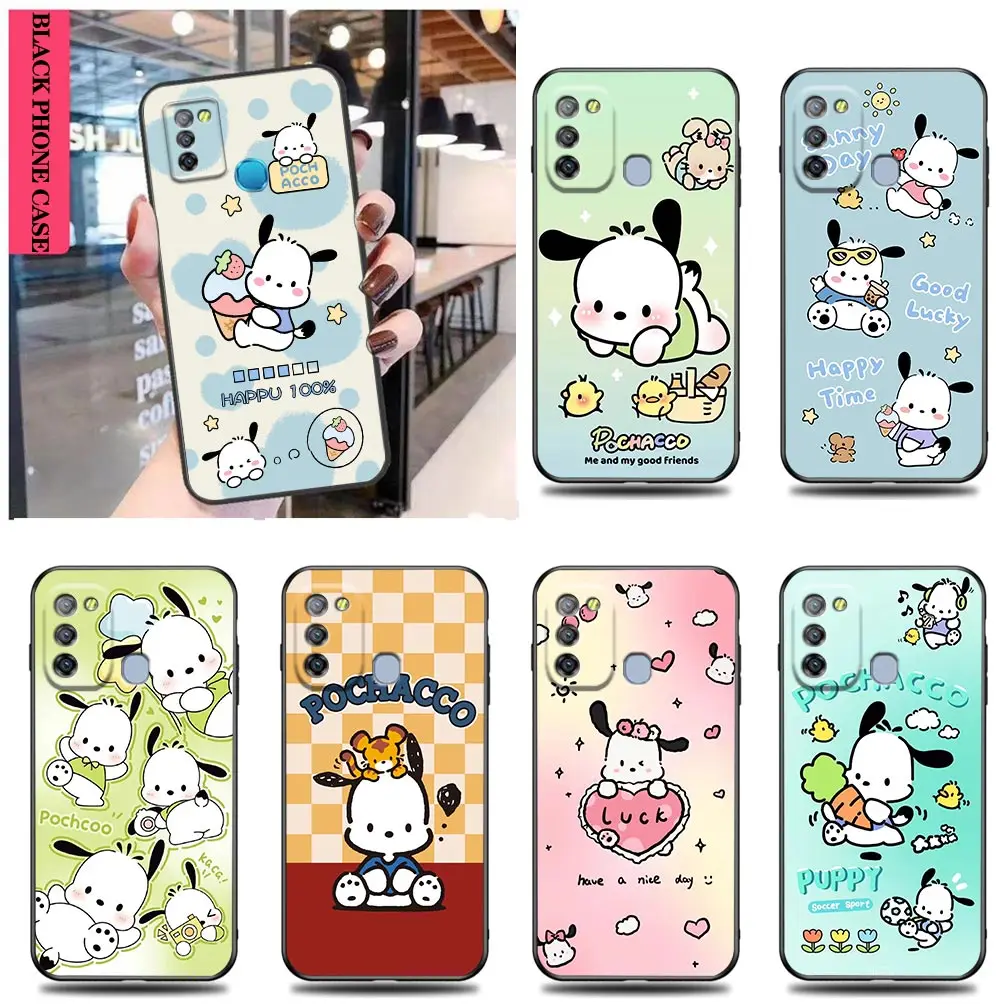 Cartoon Cute Pochacco Funda Case Per Infinix Camon 19 16 Zero X Neo 20 8 Pova 4 2 Neo2 Note 12 G96 11 10 8 8I S5 Case Shell Capa