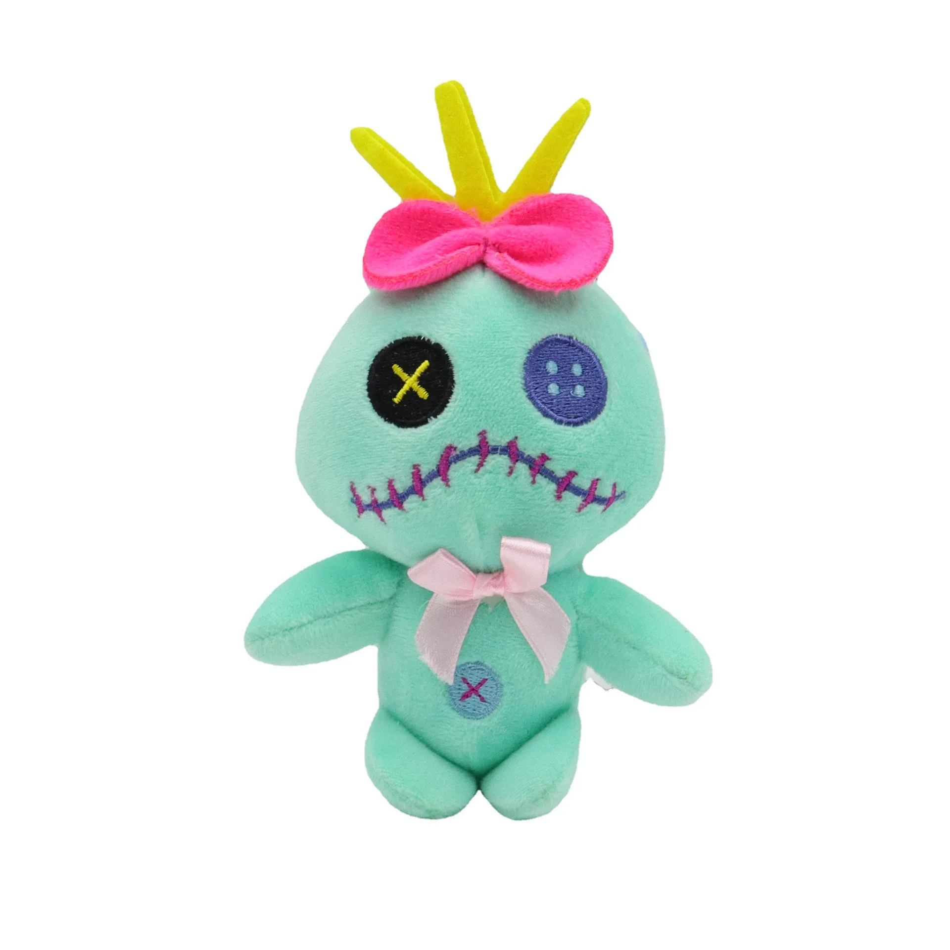 10cm DISNEY Lilo Stitch Alien Cosplay Doll Plush Kids Christmas Gift Pendant Accessories