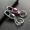 1Pc Double Switch Keychain Metal 360 Degrees Rotatable Key Holder Rings Buckle Fashion Men's Luxury Car Keyring Decorative Hooks 1