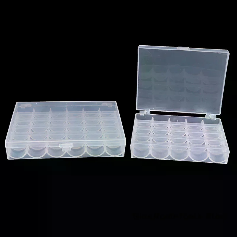 25/36 Spools Bobbins Sewing Machine Empty Bobbin Case Organizer Storage Box