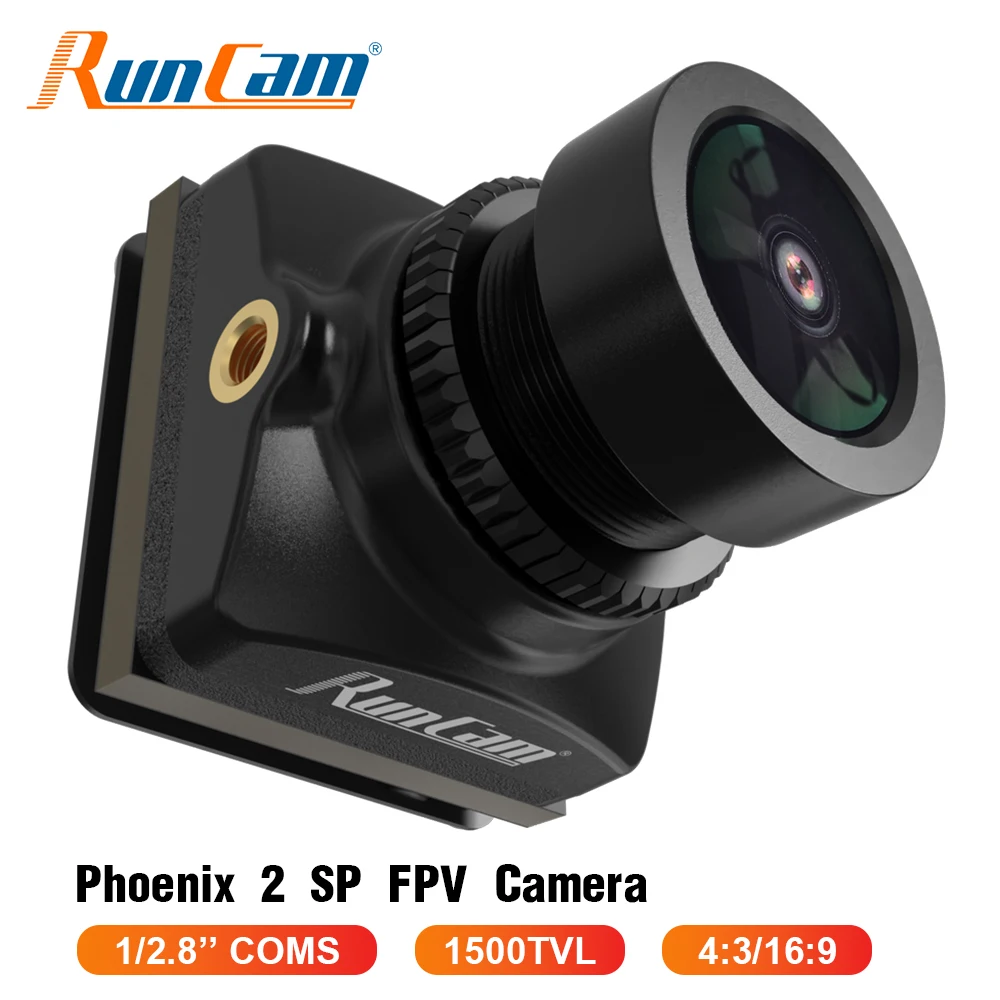 

RunCam Phoenix 2 SP FPV камера 1/2.8 COMS 1500TVL Global WDR 4:3/16:9 NTSC/PAL переключаемая DC 5-36V FOV155 ° для радиоуправляемого FPV дрона