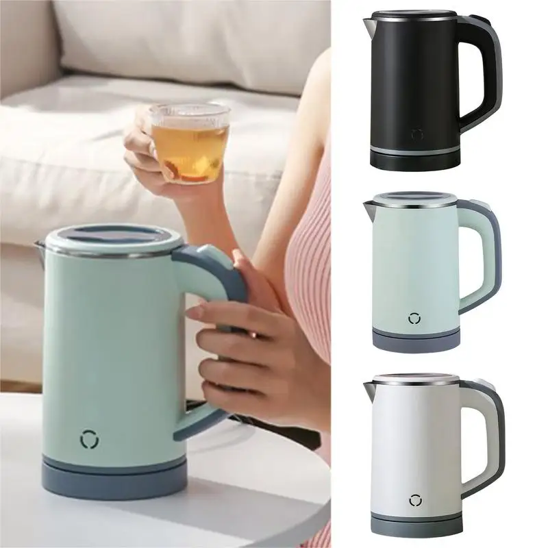 

Маленькие электрические чайники из нержавеющей стали для кипячения воды, дорожный мини-бойлер для горячей воды, обогреватель, двойной настенный чайник с автоматическим отключением