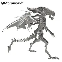 Microworld 3D Metal Puzzle Games Alien Models Kits Steel Warcraft DIY Assembled Jigsaw Birthday Toys Gifts For Home Decoration 1