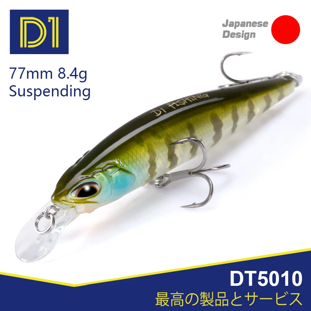 D1 Heißer Minnow Angeln Locken Aussetzung Sinkende 77mm/8,4g 65mm/5g Künstliche Wobbler Salzwasser süßwasser Bass Barsch Tackle
