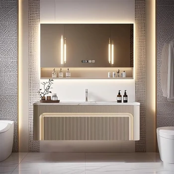 Modern Wall‑Mounted Bathroom Vanity Set 1