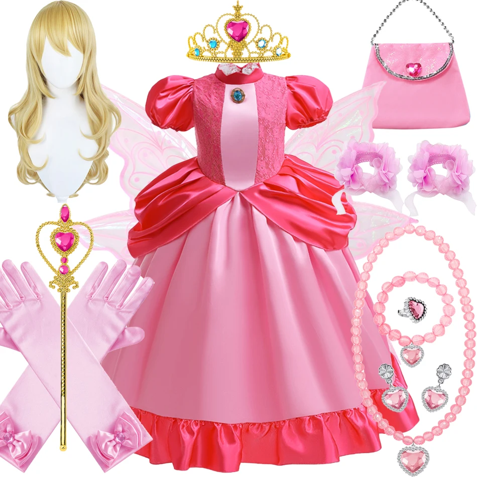 disfraz-de-mario-y-peach-para-ni-a-vestido-de-princesa-de-pel-cula-de