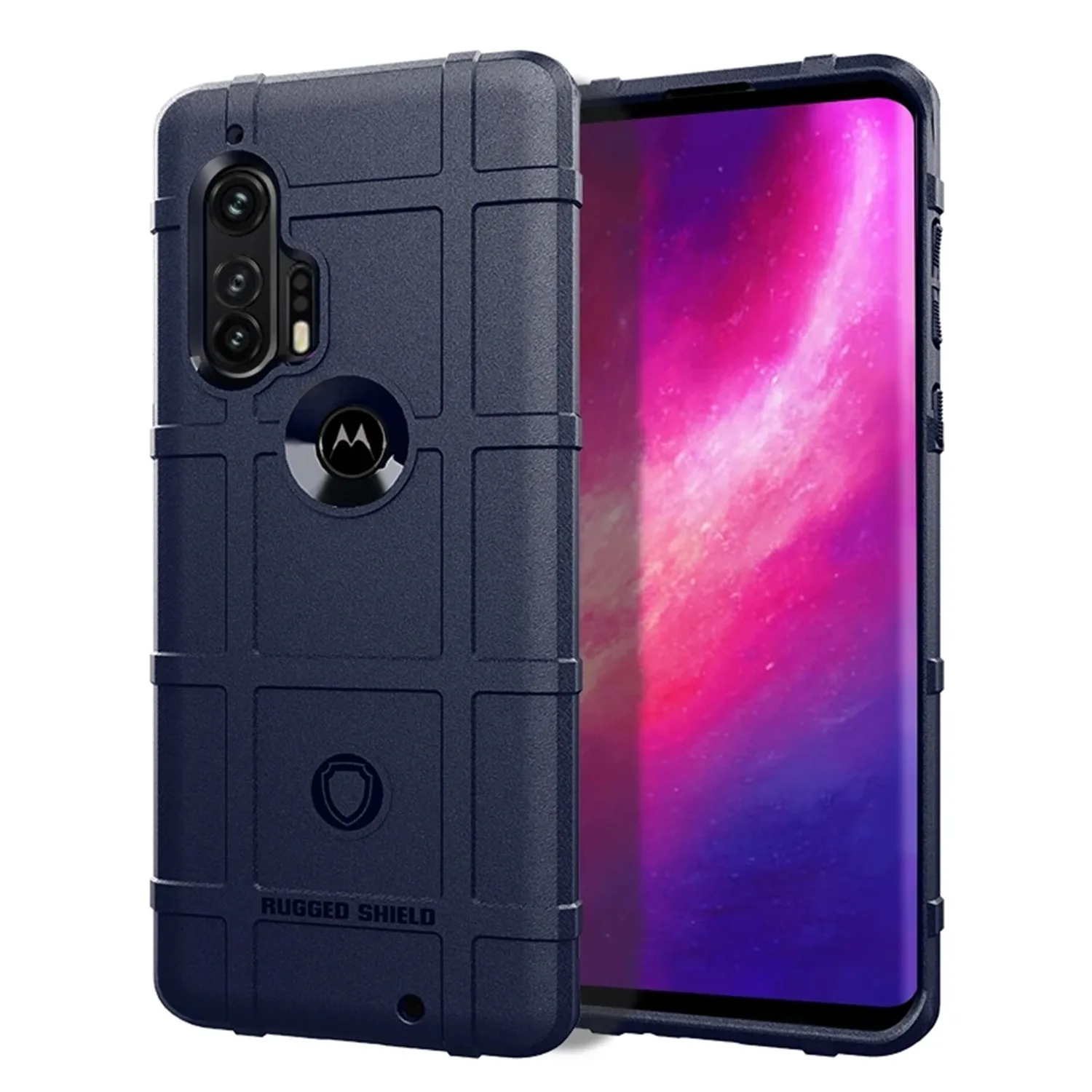 Armor Shield Anti-Knock Protection Matte Back Cover - Rubber Phone Case