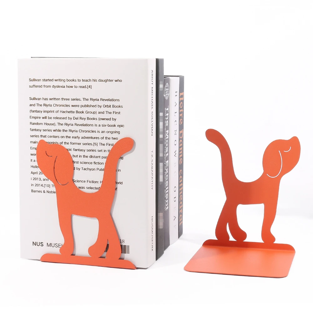 3 Style Color Dog Book Ends for Shelves Duty Bookend for Heavy Book Organizer Book Home Bookend Book rack Holder  Stand Shelf 4