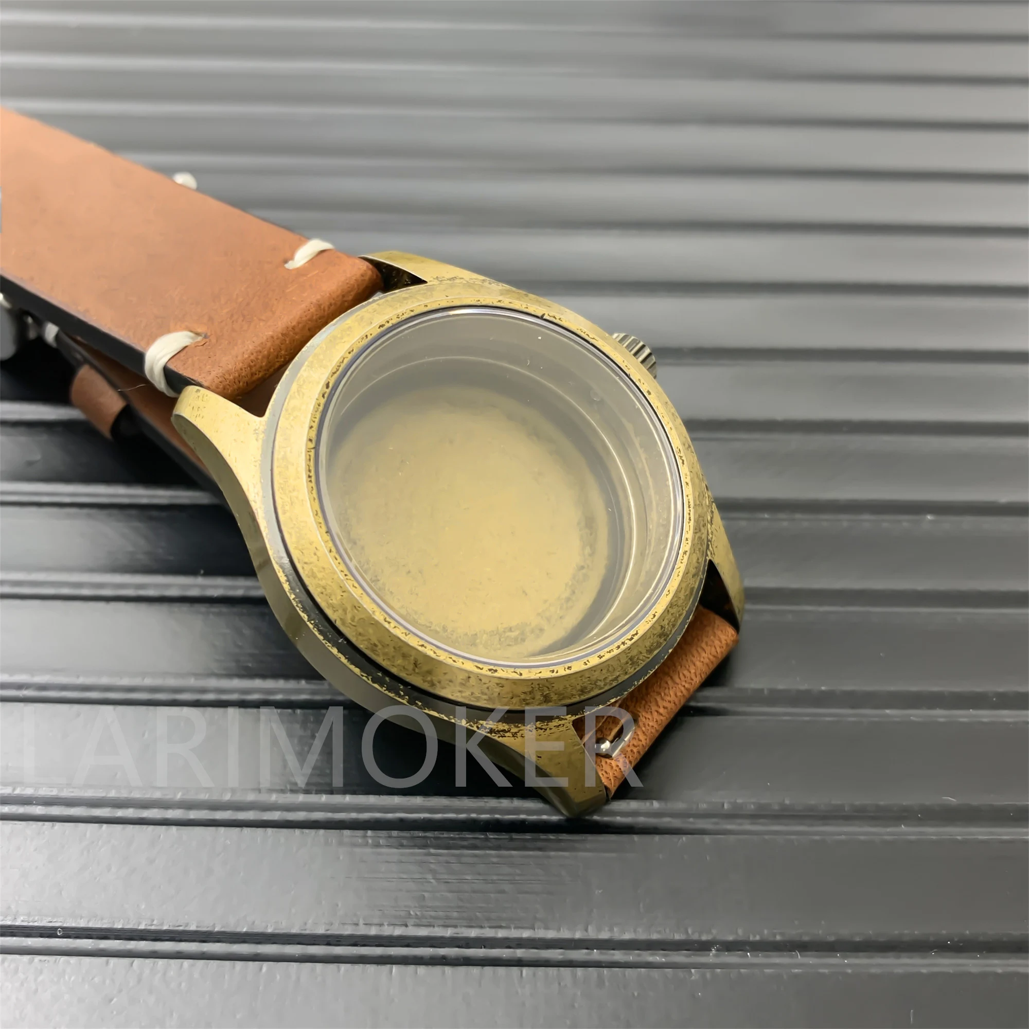 Bronze Pilot Case with Glow-in-the-Dark Dial & Rubber Strap