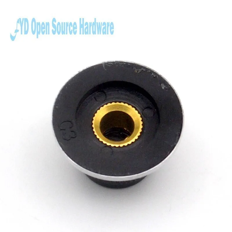 5pcs Potentiometer Knob C3 / Band Dial Knob Bore 4MM / Width 23MM * 14.5MM High