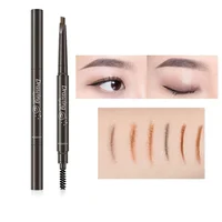 Double Head Eyebrow Enhancers Pencil Tattoo Waterproof Long Lasting Professional Brow Pen With Eyebrow Brush Natural Eye Makeup 1