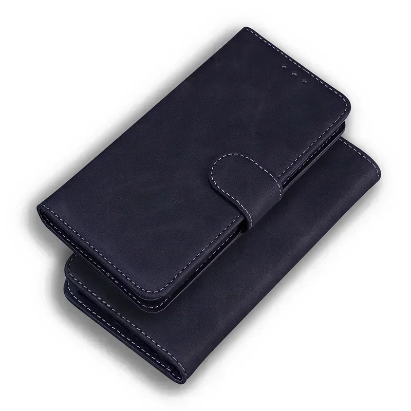 Elegant Leather Flip Wallet Case - Stand Function & Full Protection