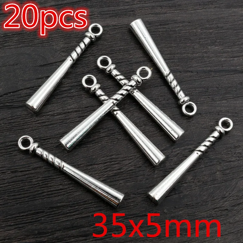 패션 골동품 실버 도금 야구 배드민턴 장갑 스포츠 Chrams 금속 합금 펜던트 DIY 매력 DIY 쥬얼리