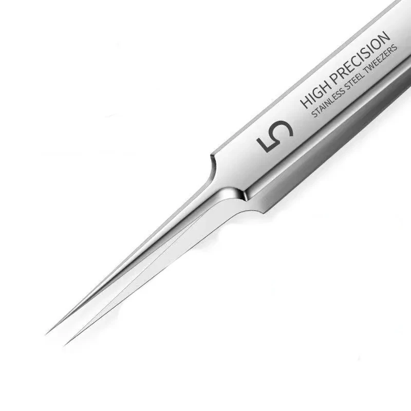 German Ultra-fine No. 5 Cell Pimples Blackhead Clip Tweezers Beauty Salon Special Scraping & Closing Artifact Acne Needle Tools 5